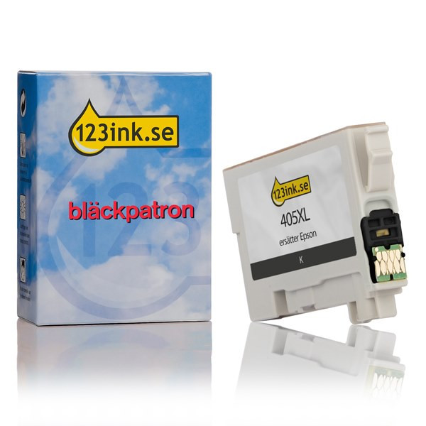 Epson 405XL (T05H1) svart bläckpatron hög kapacitet (varumärket 123ink) C13T05H14010C C13T05H14020C 083547 - 1