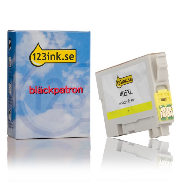 Epson 405XL (T05H4) gul bläckpatron hög kapacitet (varumärket 123ink) C13T05H44010C C13T05H44020C 083553 - 1
