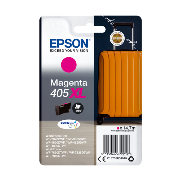 Epson 405XL magenta bläckpatron hög kapacitet (original) C13T05H34010 C13T05H34020 083550 - 1