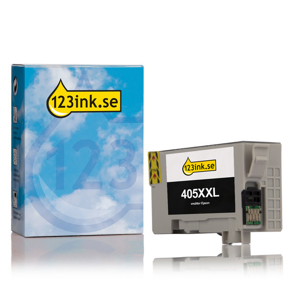 Epson 405XXL (T02J1) svart bläckpatron extra hög kapacitet (varumärket 123ink) C13T02J14010C 083555 - 1