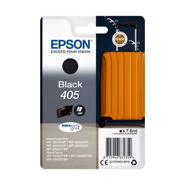 Epson 405 svart bläckpatron (original) C13T05G14010 C13T05G14020 083538 - 1