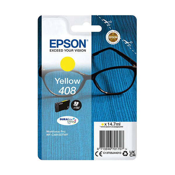 Epson 408 gul bläckpatron (original) C13T09J44010 024122 - 1