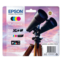 Epson 502XL BK + 502 C/M/Y bläckpatron 4-pack (original) C13T02W94010 652028