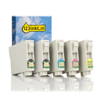 Epson 502 (T02V6) BK/C/M/Y bläckpatron 5-pack (varumärket 123ink) 160807
