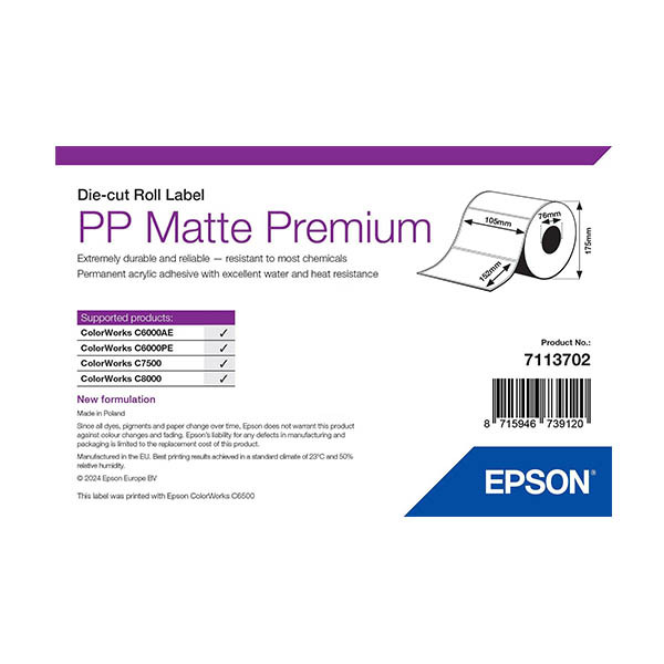 Epson 7113702 PP | matt etikett | 105 x 152mm (original) 084294 - 1