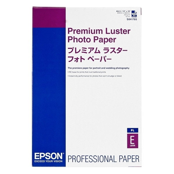Epson A3+ 260g Epson S041785 fotopapper | Premium Luster | 100 ark C13S041785 150336 - 1
