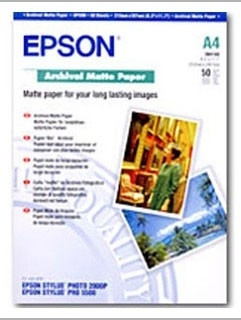 Epson A4 189g Epson S041342 fotopapper | Archival Matte | 50 ark C13S041342 064610 - 1