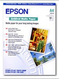 Epson A4 189g Epson S041342 fotopapper | Archival Matte | 50 ark C13S041342 064610