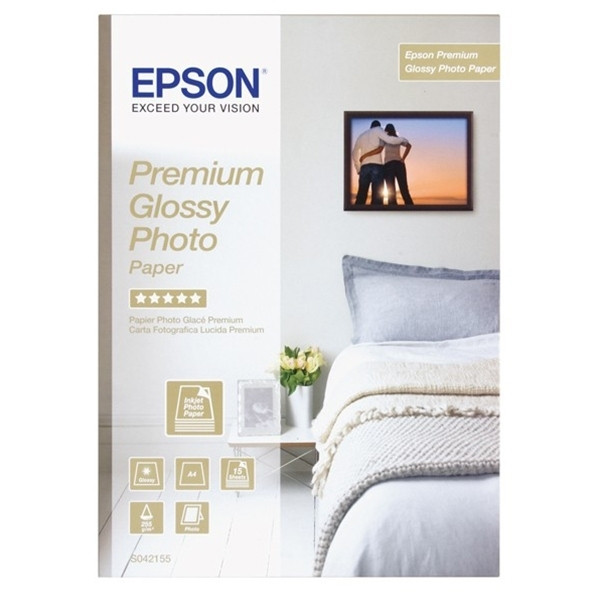 Epson A4 255g Epson S042155 fotopapper | Premium Glossy | 15 ark C13S042155 064602 - 1