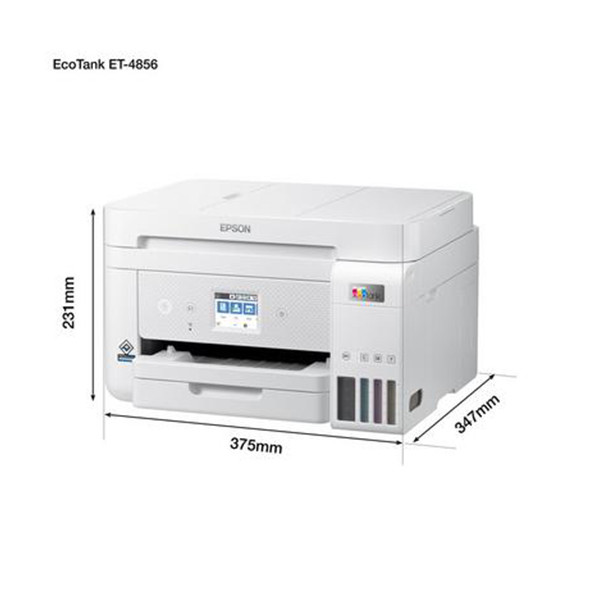 Epson EcoTank ET-4856 Allt-i-ett A4 bläckstråleskrivare med WiFi (4 i 1) [7kg] C11CJ60407 831841 - 9