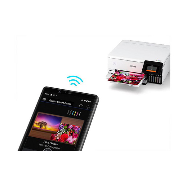 Epson EcoTank Photo ET-8500 Allt-i-ett A4 bläckstråleskrivare med WiFi (3 i 1) [11,5kg✔️] C11CJ20401 831808 - 3