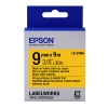 Epson LK-3YBW | svart text - gul tejp | 9mm (original) 083174 - 1