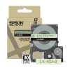 Epson LK-4GAS | grå text - grön tejp | 12mm (original) 084466 - 1