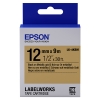 Epson LK-4KBM | svart text - metalliskt guld tejp | 12mm (original) 083206 - 1