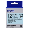 Epson LK-4LBK | svart text - ljusblå tejp | 12mm (original) 083222 - 1