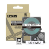 Epson LK-4WBJ | svart text - vit tejp | 12mm (original)