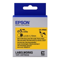 Epson LK-4YBA5 | svart text - gul tejp | 5mm (original) C53S654906 083292