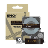 Epson LK-5BKP | guld text - metallic svart tejp | 18mm (original)