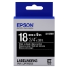 Epson LK-5BWV | vit text - svart tejp | 18mm (original) 083252 - 1