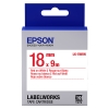 Epson LK-5WRN | röd text - vit tejp | 18mm (original) 083240 - 1