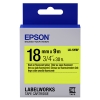 Epson LK-5YBF | svart text - fluorescerande gul tejp | 18mm (original) 083248 - 1