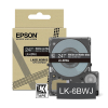 Epson LK-6BWJ | vit text - svart tejp | 24mm (original)