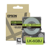 Epson LK-6GBJ | svart text - grön tejp | 24mm (original) 084472 - 1