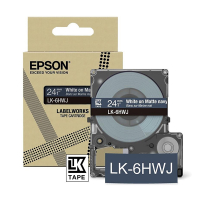 Epson LK-6HWJ | vit text - marinblå tejp | 24mm (original) C53S672086 084426