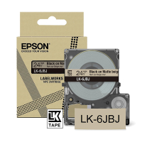 Epson LK-6JBJ | svart text - beige tejp | 24mm (original) C53S672092 084438