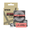 Epson LK-6RBJ | svart text - röd tejp | 24mm (original) 084404 - 1