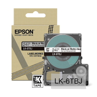 Epson LK-6TBJ | svart text - transparent tejp | 24mm (original) C53S672067 084392