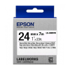 Epson LK-6WBVN | svart text - vit tejp | 24mm (original) 084354 - 1