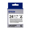 Epson LK-6WBVS | svart text - vit tejp | 24mm (original) 084362 - 1