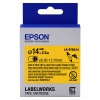 Epson LK-6YBA14 | svart text - gul tejp | 14mm (original) 083298 - 1