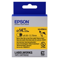Epson LK-6YBA14 | svart text - gul tejp | 14mm (original) C53S656905 083298
