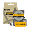 Epson LK-6YBJ | svart text - gul tejp | 24mm (original)