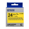 Epson LK-6YBVN | svart text - gul tejp | 24mm (original) 084356 - 1