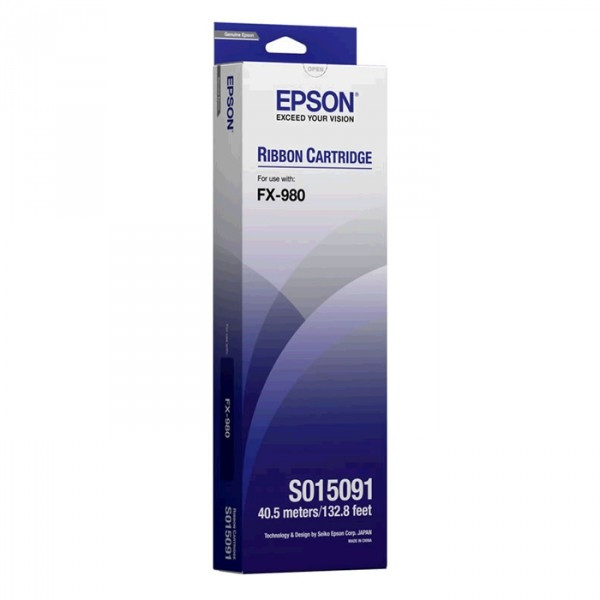 Epson S015091 svart färgband (original) C13S015091 080070 - 1