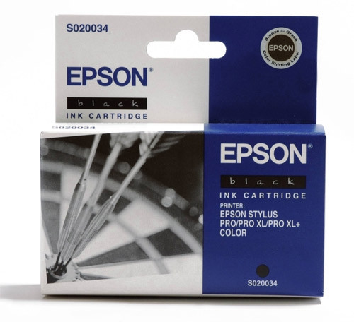 Epson S020034 svart bläckpatron (original) C13S02003440 020050 - 1