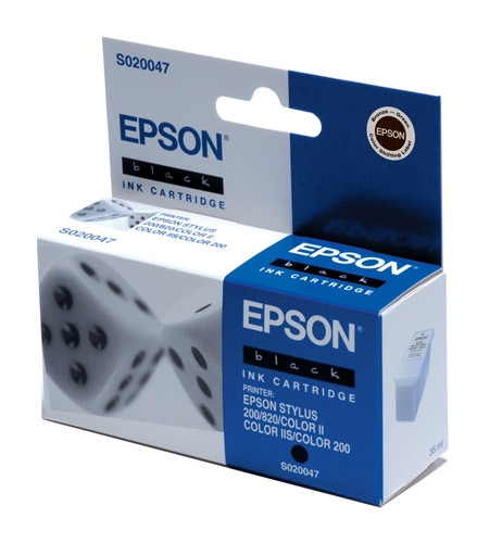 Epson S020047 svart bläckpatron (original) C13S02004740 020090 - 1