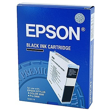 Epson S020118 svart bläckpatron (original) C13S020118 020282 - 1