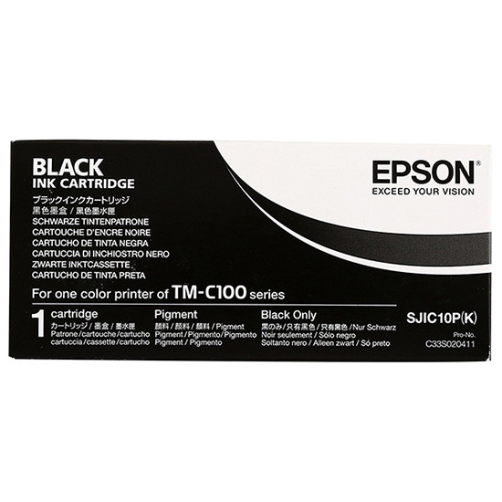 Epson S020411 SJIC10P (K) svart bläckpatron (original) C33S020411 026980 - 1