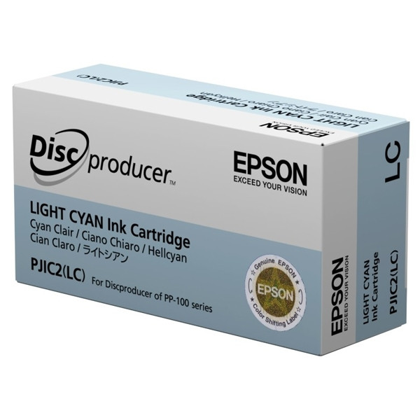 Epson S020448 PJIC2 (LC) ljus cyan bläckpatron (original) C13S020448 026380 - 1