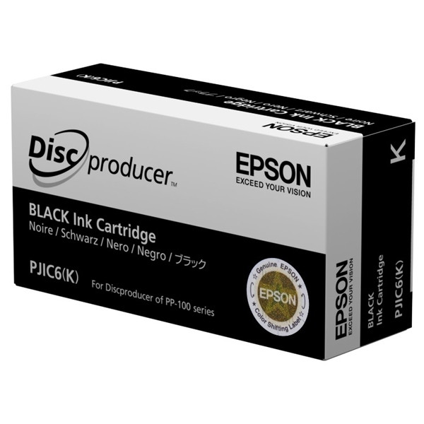 Epson S020452 PJIC6 (K) svart bläckpatron (original) C13S020452 026372 - 1