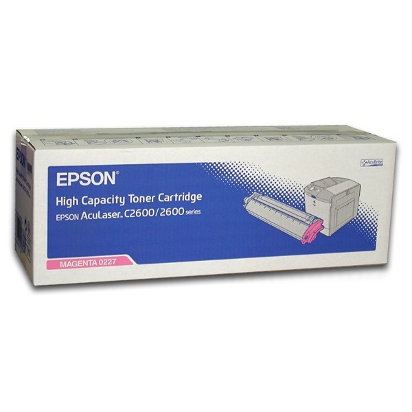 Epson S050227 magenta toner hög kapacitet (original) C13S050227 027895 - 1