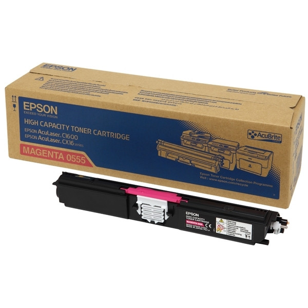 Epson S050555 magenta toner hög kapacitet (original) C13S050555 028196 - 1