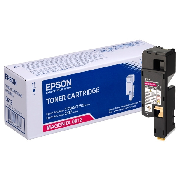 Epson S050612 magenta toner hög kapacitet (original) C13S050612 028276 - 1