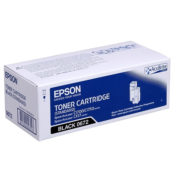 Epson S050672 svart toner (original) C13S050672 028264 - 1