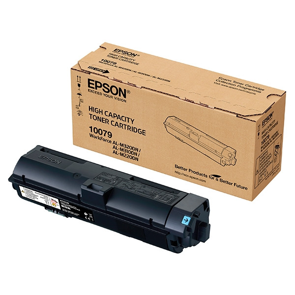 Epson S110079 svart toner hög kapacitet (original) C13S110079 052072 - 1