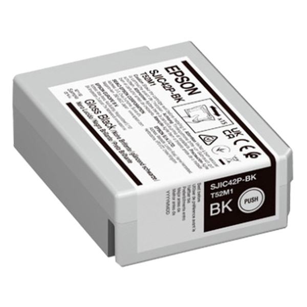 Epson SJIC42P-BK svart bläckpatron (original) C13T52M140 084328 - 1